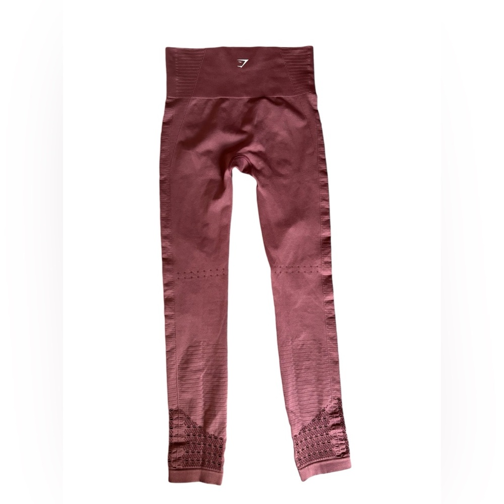 Gymshark Seamless burgundy Leggings High Waisted - Picture 6 of 9